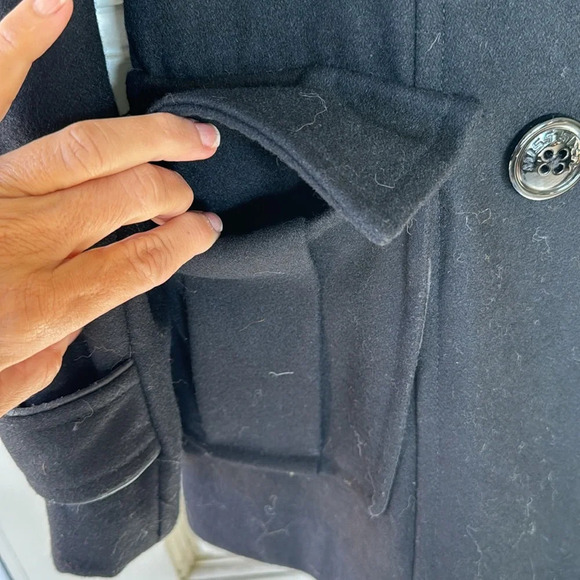 Miss Sixty Overcoat Jacket Black Wool Womens S - Picture 15 of 15